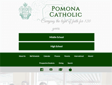 Tablet Screenshot of pomonacatholic.org